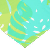 PixDezines Monstera/Aqua/Limon/DIY Hintergrundfarb Tischdecke (Schrägansicht)