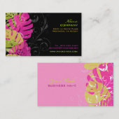 PixDezines monstera Blätter/Farbstoffe Visitenkarte (Vorne/Hinten)