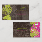 PixDezines Monstera Blätter/Farbtöne Visitenkarte (Vorne/Hinten)