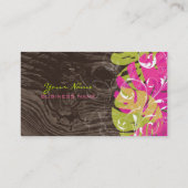 PixDezines Monstera Blätter/Farbtöne Visitenkarte (Rückseite)