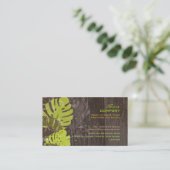 PixDezines Monstera Blätter/Farbtöne Visitenkarte (Stehend Vorderseite)