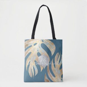 PixDezines Monstera   Irisierendes Gold   DIY-Farb Tasche