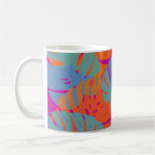 PixDezines Monstera Leaves/DIY Hintergrundfarbe! Kaffeetasse (Links)