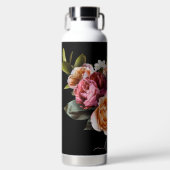 PixDezines Moody Blume Bouquet DIY Hintergrund Trinkflasche (Vorderseite)