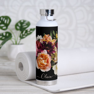 PixDezines Moody Blume Bouquet DIY Hintergrund Trinkflasche
