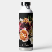 PixDezines Moody Blume Bouquet DIY Hintergrund Trinkflasche (links)