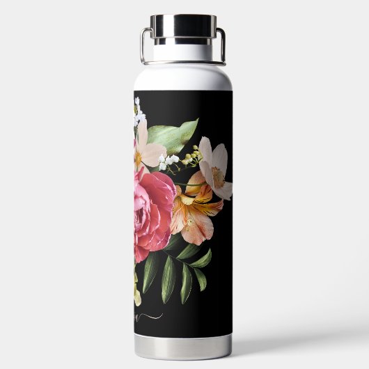 PixDezines Moody Botanical DIY Hintergrund Trinkflasche (Rückseite)