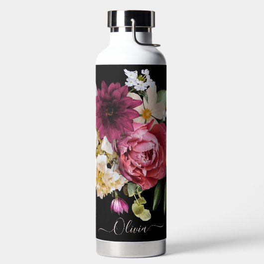 PixDezines Moody Botanical DIY Hintergrund Trinkflasche (links)