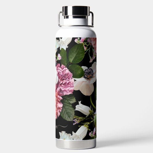 PixDezines Moody Botanical DIY Hintergrund Trinkflasche (Rückseite)