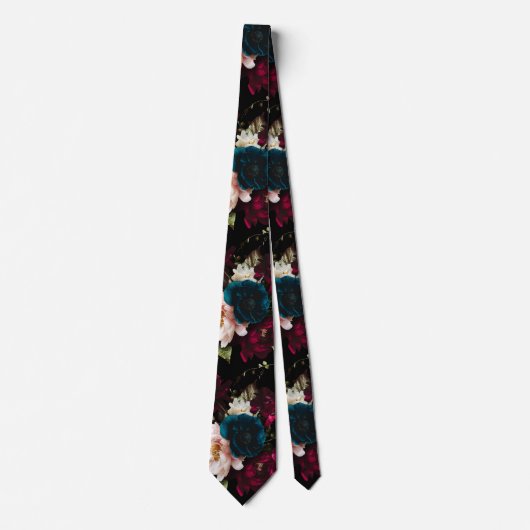 PixDezines Moody Botanische Blume DIY Hintergrund Krawatte (Vorderseite)