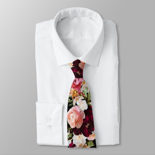 PixDezines Moody Fresh Blume DIY Background Krawatte (Gebunden)