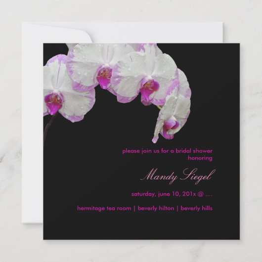 PixDezines-Moth-Orchideen/Fuschia Einladung (Rückseite)