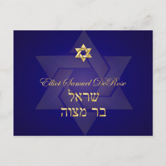 PixDezines Mtizvah uAwg Postkarten für 12x18 Einla