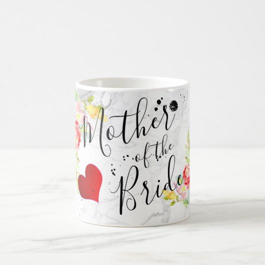 PixDezines Mutter der Braut/Blumenfarbe Kaffeetasse (Mittel)
