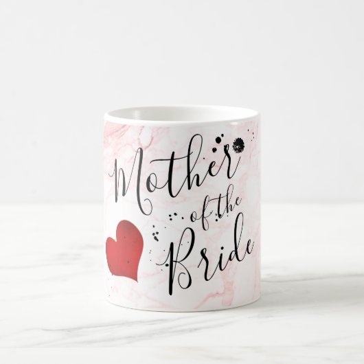 PixDezines Mutter der Braut/Marmor/DIY-Script Kaffeetasse (Mittel)
