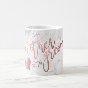 PixDezines Mutter des Bräutigams/Faux Roségold/Mar Kaffeetasse