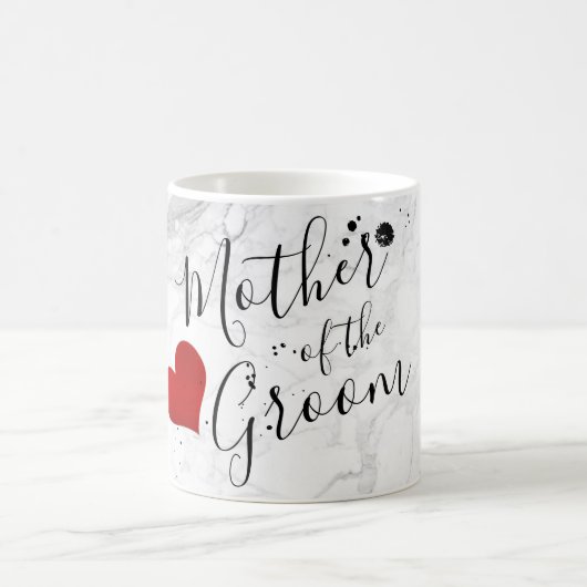 PixDezines Mutter des Groom/Marmor/DIY-Skripts Kaffeetasse (Mittel)