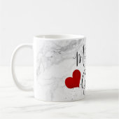 PixDezines Mutter des Groom/Marmor/DIY-Skripts Kaffeetasse (Links)
