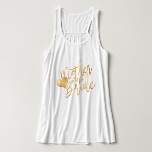 PixDezines Mutter von Bride/Imitate Gold Script Tank Top (Design Vorderseite)