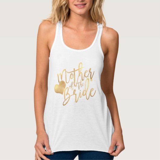 PixDezines Mutter von Bride/Imitate Gold Script Tank Top (Vorderseite)