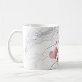 PixDezines Mutter von Bride/Imitats Rose Gold Scri Kaffeetasse (Links)