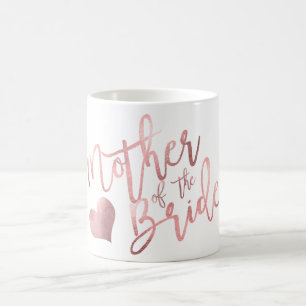 PixDezines Mutter von Bride/Imitats Rose Gold Scri Kaffeetasse