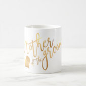PixDezines Mutter von Groom/Imitats Gold Script Kaffeetasse (Mittel)