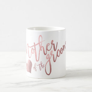 PixDezines Mutter von Groom/Imitats Rose Gold Scri Kaffeetasse
