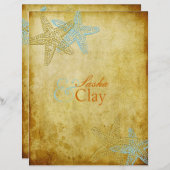 PixDezines-Nachricht in einer Flasche Einladungen  (Vorne/Hinten)