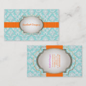 PixDezines natasha Spitzen/DIY Hintergrund+Trimmfa Visitenkarte (Vorne/Hinten)