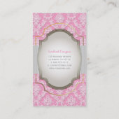 PixDezines natasha Spitzen/DIY Hintergrund+Trimmfa Visitenkarte (Rückseite)