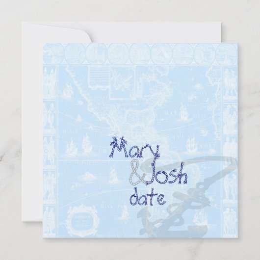 PixDezines Nautical Antique Karte (Vorderseite)