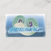 PixDezines nautilus/Aquarell Visitenkarte (Rückseite)