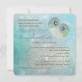 PixDezines nautilus/Hochzeit am Strand Einladung (Rückseite)