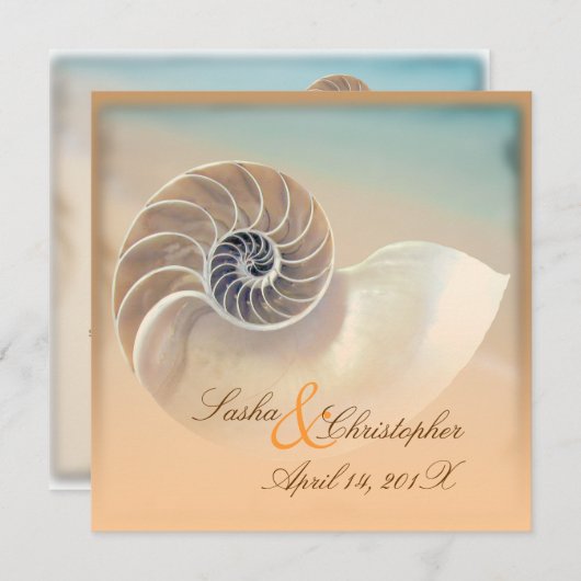 PixDezines NAUTILUS INVITATIONEN Einladung (Vorne/Hinten)