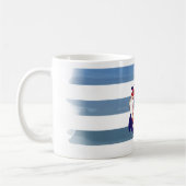 PixDezines nautische Streifen/Anker Kaffeetasse (Links)