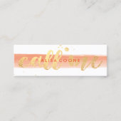 PixDezines nennt mich verwirrte Imitat Gold Mini Visitenkarte (Vorderseite)