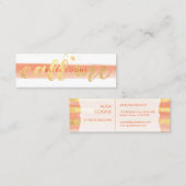 PixDezines nennt mich verwirrte Imitat Gold Mini Visitenkarte (Vorne/Hinten)