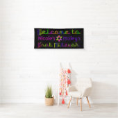 PixDezines Neon B'not Mitzvah Banner 6'x2.5' (Insitu)