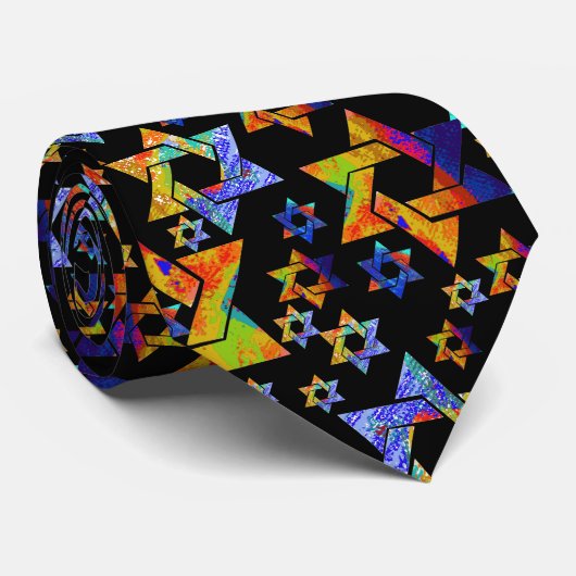 PixDezines Neon Colors Star von David Krawatte (Gerollt)