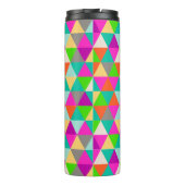 PixDezines Neon Farben geometrisch/Dreiecke Thermosbecher (Rückseite)