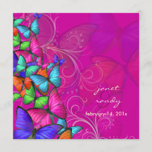 PixDezines Neon Fluttering By/DIY Hintergrundfarbe Einladung