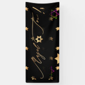 PixDezines Neon Lights Mazel Tov Banner 6'x2.5' (Vertikal)