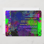 PixDezines Neonlichter/städtischer Grunge/Bar mitz Einladung (Rückseite)