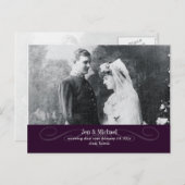 PixDezines-Neuanlegende Vows, Save the Date/DIY-Fa Ankündigungspostkarte (Vorne/Hinten)