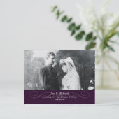 PixDezines-Neuanlegende Vows, Save the Date/DIY-Fa Ankündigungspostkarte (Stehend Vorderseite)