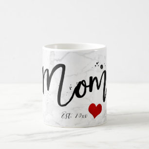 PixDezines NEUE MOM Marmor+Moderne Schrift Kaffeetasse