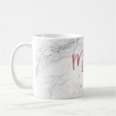 PixDezines New Mrs./Marble Imitats Rose Gold/Scrip Kaffeetasse (Links)