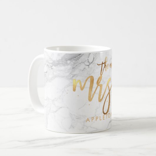 PixDezines New Mrs Modern/Imitats Gold Script/Marb Kaffeetasse (Vorderseite Links)