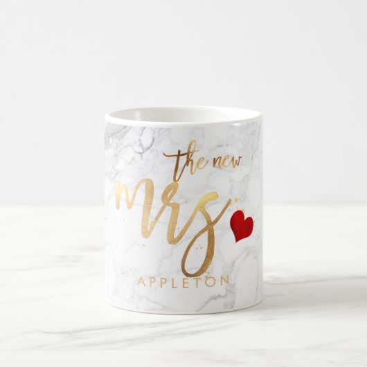PixDezines New Mrs Modern/Imitats Gold Script/Marb Kaffeetasse (Mittel)